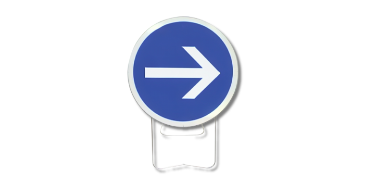 PANNEAU BK21 850 C1 FLECHE A DROITE