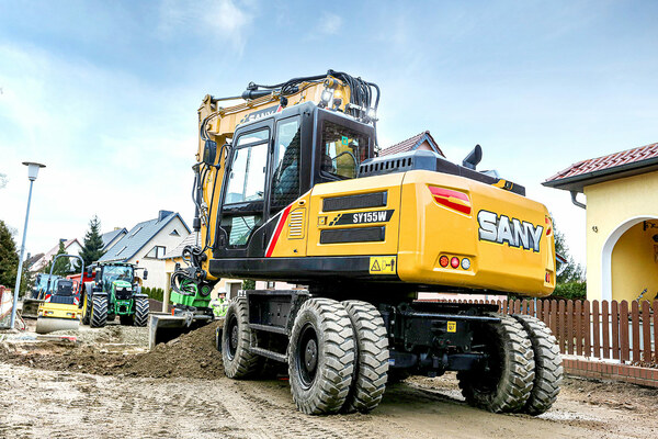 PELLE SANY SY155W V - SUR PNEUS